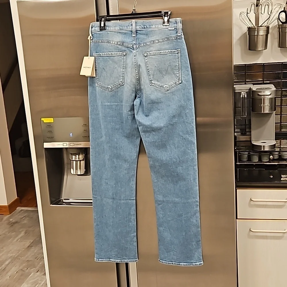 💕MOTHER💕 Ditcher Zip Flood Jeans ~ Love On The Beat 26 NWT - Picture 12 of 16